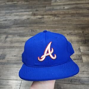 Vintage Atlanta Braves Snapback hat cap AJD Size Large cb